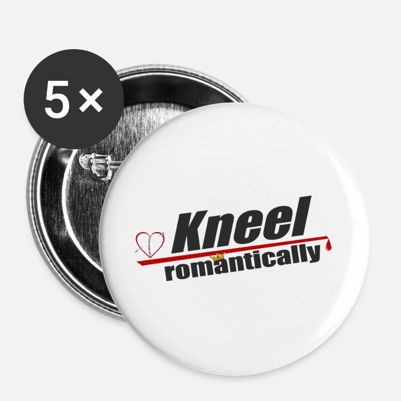 Valentine’s Sparrow Edition - Buttons groß 56 mm (5er Pack) - Weiß