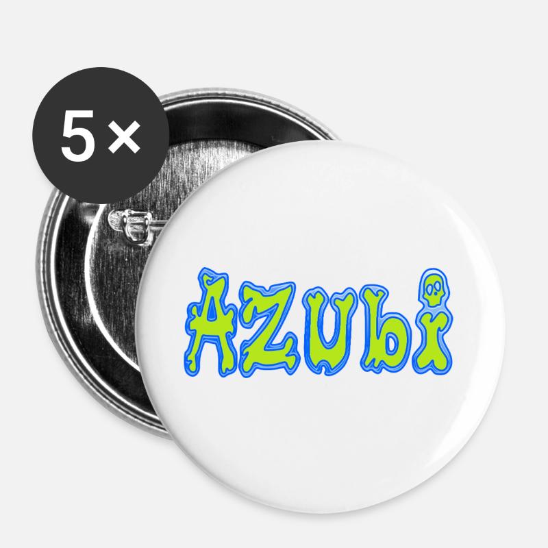 Trainee - Buttons large 2.2''/56 mm (5-pack) - white