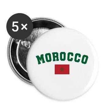 Morocco Morocco - Buttons large 2.2''/56 mm (5-pack) - white - Front