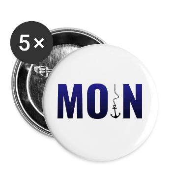 Hello - Buttons large 2.2''/56 mm (5-pack) - white - Front