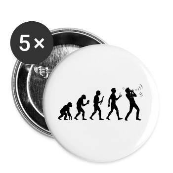 Instrument Harmonika Evolution Mundharmonika - Buttons groß 56 mm (5er Pack) - Weiß - Vorne