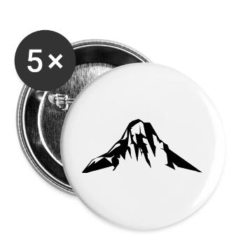 Mountain - Buttons large 2.2''/56 mm (5-pack) - white - Front