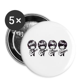 Die fabelhafte Vierband - Buttons groß 56 mm (5er Pack) - Weiß - Vorne