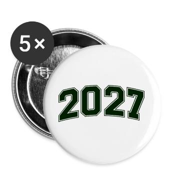 2027 - Buttons groß 56 mm (5er Pack) - Weiß - Vorne