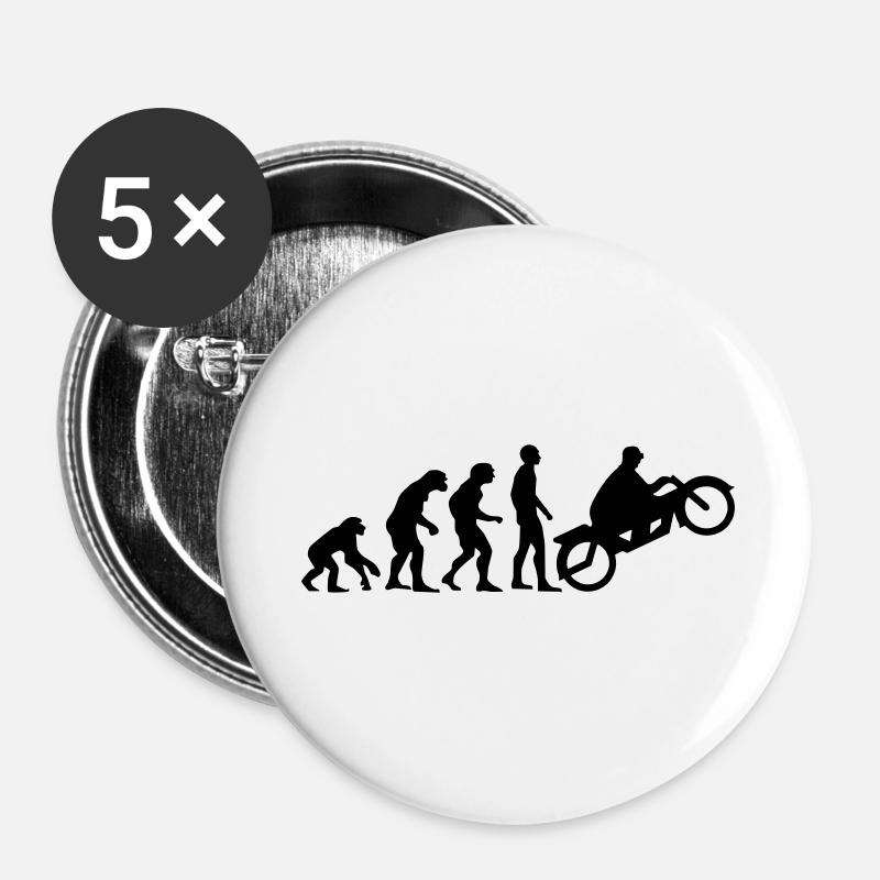 motor evolution 2 - Buttons large 2.2''/56 mm (5-pack) - white