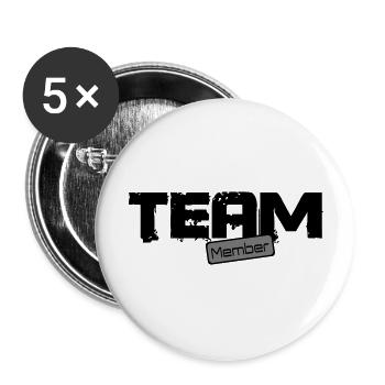 team member - Buttons large 2.2''/56 mm (5-pack) - white - Front