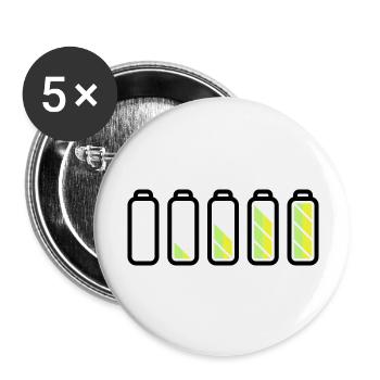 battery_loading - Buttons large 2.2''/56 mm (5-pack) - white - Front