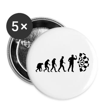 dart evolution - Lot de 5 grands badges (56 mm) - blanc - Devant