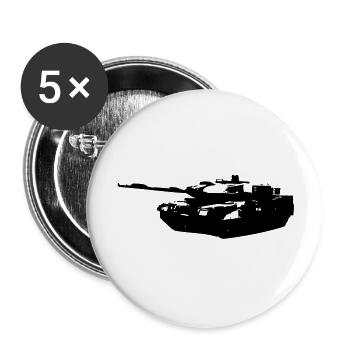 armor-leopard - Buttons large 2.2''/56 mm (5-pack) - white - Front
