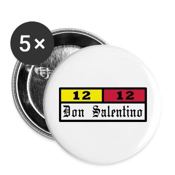 Don Salentino12 Rettangolo by Fantomissimo - Buttons groß 56 mm (5er Pack) - Weiß - Vorne