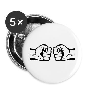 true_friends_f1 - Buttons large 2.2''/56 mm (5-pack) - white - Front