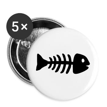 fisch_1___f1 - Buttons large 2.2''/56 mm (5-pack) - white - Front