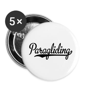 Paragliding - Buttons groß 56 mm (5er Pack) - Weiß - Vorne