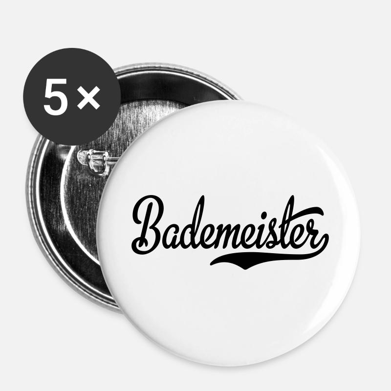 Pool attendant - Buttons large 2.2''/56 mm (5-pack) - white
