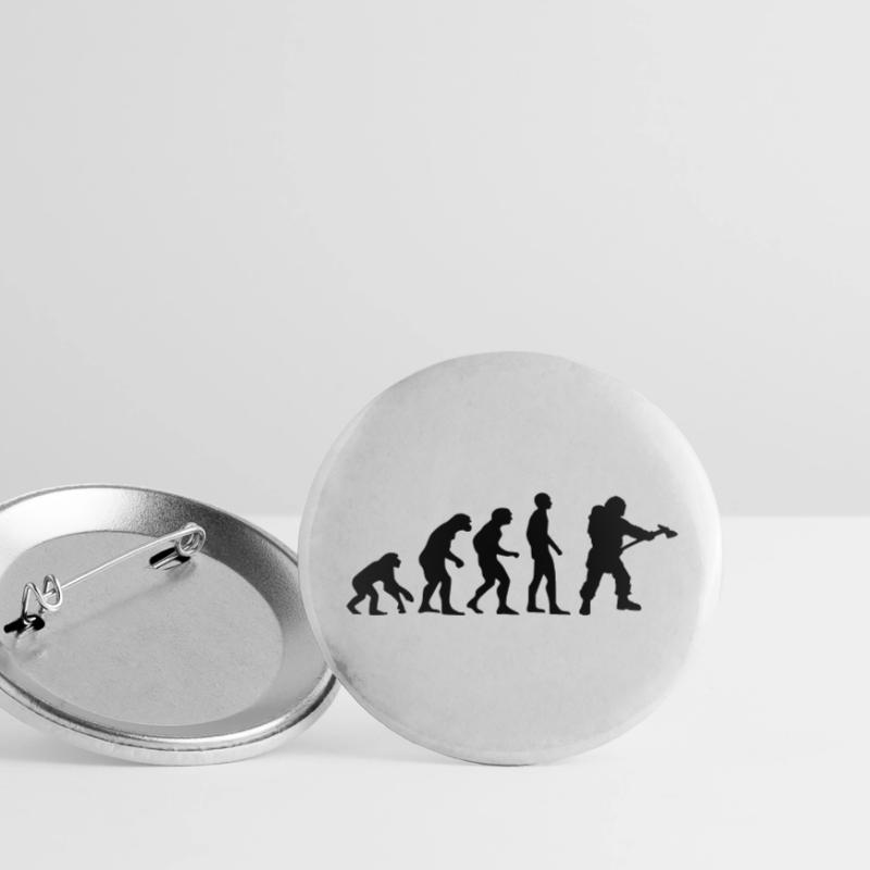 evolution pompier Lot de 5 grands badges (56 mm)