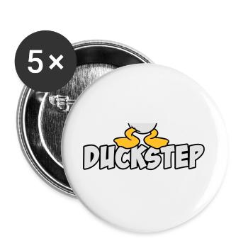 Duckstep (Dubstep) - Buttons large 2.2''/56 mm (5-pack) - white - Front