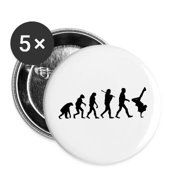 Evolution brakedance - Buttons large 2.2''/56 mm (5-pack) - white - Front