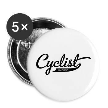 cycling - Buttons large 2.2''/56 mm (5-pack) - white - Front