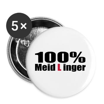 wien meidlinger - Buttons groß 56 mm (5er Pack) - Weiß - Vorne