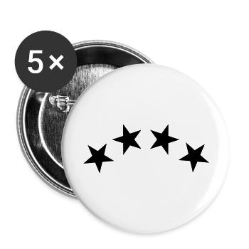 4 Sterne / 4 stars (1c) - Buttons large 2.2''/56 mm (5-pack) - white - Front