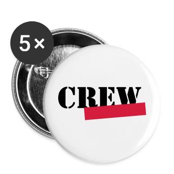 crew member - Buttons large 2.2''/56 mm (5-pack) - white - Front