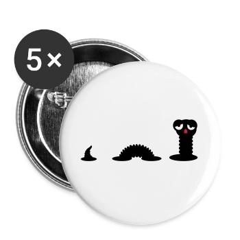 Early Worm / Early Worm (3c) - Lot de 5 grands badges (56 mm) - blanc - Devant