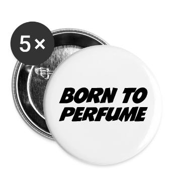 Parfum / Parfumeur / Parfumerie / Perfumer - Lot de 5 grands badges (56 mm) - blanc - Devant