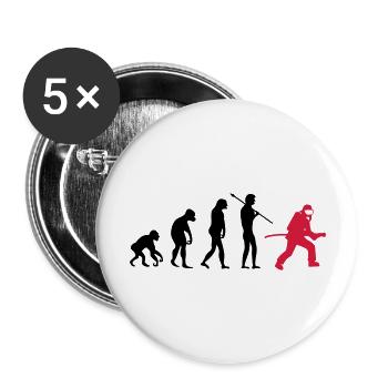 feuerwehr_evolution_02 - Buttons groß 56 mm (5er Pack) - Weiß - Vorne