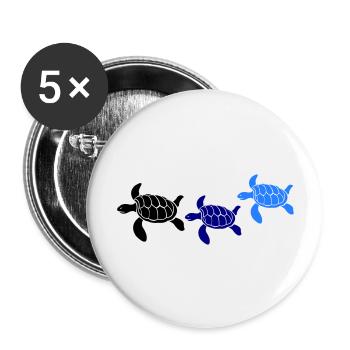 tortoises - Buttons large 2.2''/56 mm (5-pack) - white - Front