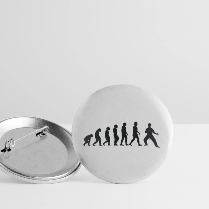 Évolution du karaté Lot de 5 grands badges (56 mm)