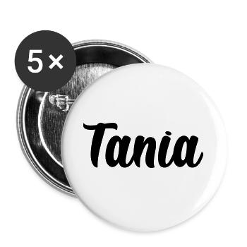 Tania - Buttons groß 56 mm (5er Pack) - Weiß - Vorne