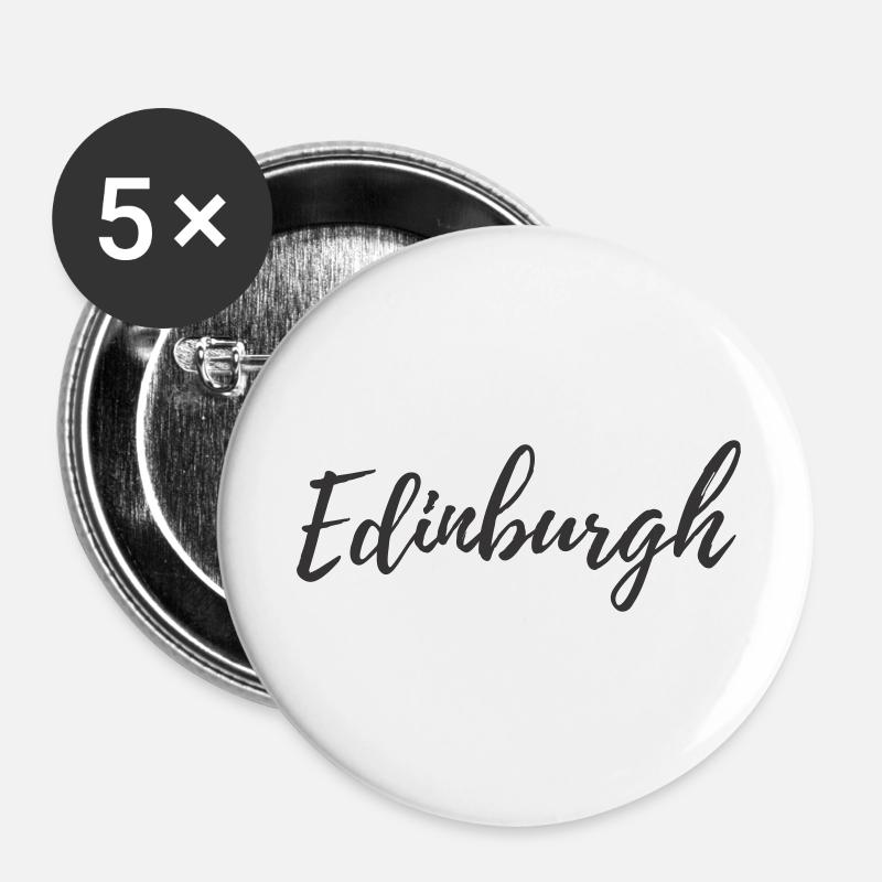 Edinburgh - Buttons large 2.2''/56 mm (5-pack) - white