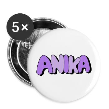 Anika - Buttons groß 56 mm (5er Pack) - Weiß - Vorne