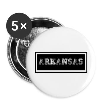 Arkansas - Lot de 5 grands badges (56 mm) - blanc - Devant