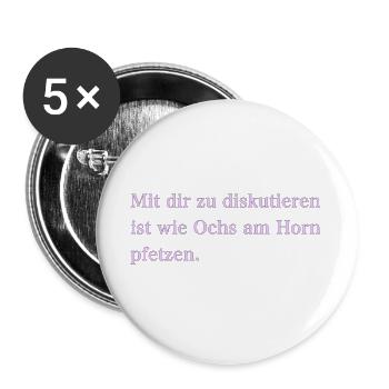 IMG 7294 - Buttons groß 56 mm (5er Pack) - Weiß - Vorne