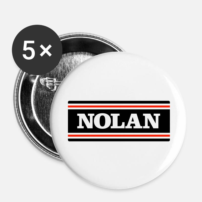 NOLAN - Buttons groß 56 mm (5er Pack) - Weiß