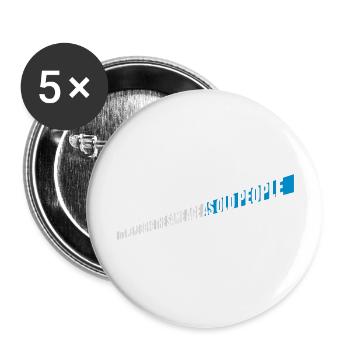being old people age - Buttons groß 56 mm (5er Pack) - Weiß - Vorne