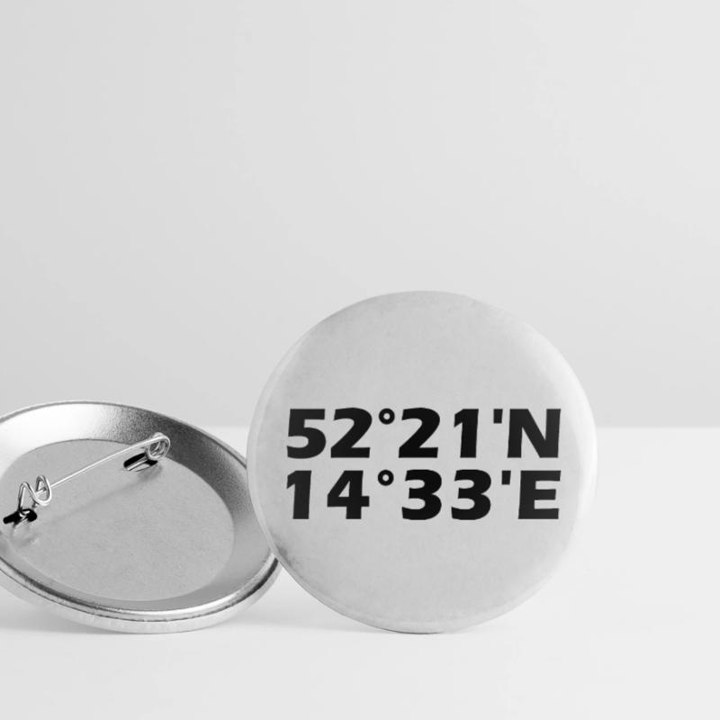 Frankfurt (Oder) coordinates Buttons large 2.2''/56 mm (5-pack)