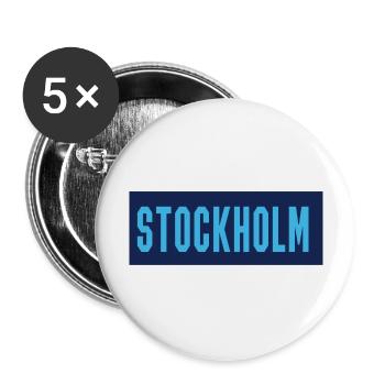 Stockholm2 - Buttons large 2.2''/56 mm (5-pack) - white - Front