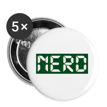 Nerd - Buttons large 2.2''/56 mm (5-pack) - white - Front