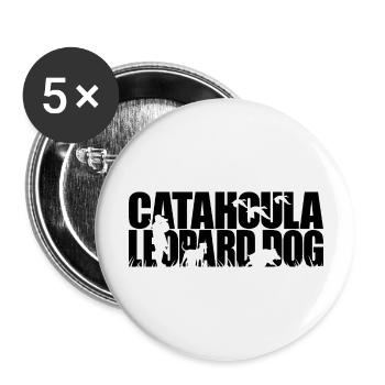 CATAHOULA LEOPARD DOG Hunting Dogs Hunting Wilsigns - Buttons large 2.2''/56 mm (5-pack) - white - Front