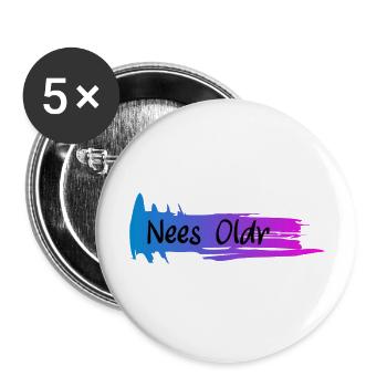 Nees Oldr - Buttons groß 56 mm (5er Pack) - Weiß - Vorne