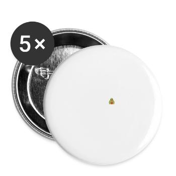 Lawyer humor heartbeat lawyer avocado - Buttons large 2.2''/56 mm (5-pack) - white - Front