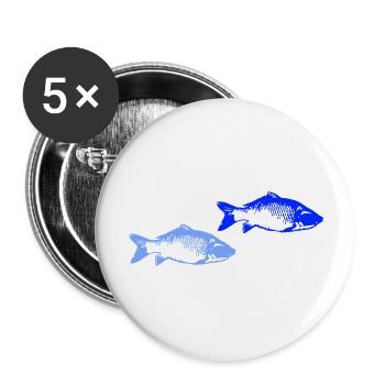 Pisces 2 - Buttons large 2.2''/56 mm (5-pack) - white - Front