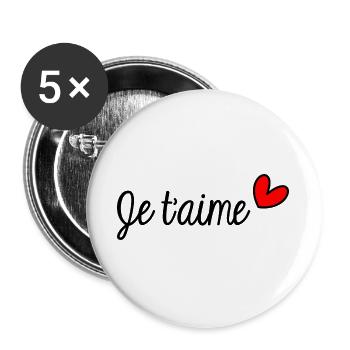20. 20 YEARS. 20th ANNIVERSARY. 20TH ANNIVERSARY. - Buttons large 2.2''/56 mm (5-pack) - white - Front