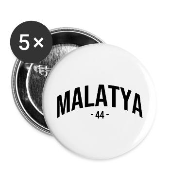 Malatya 44 Türkei Turkiye Geschenk Urlaub TR Türk - Buttons groß 56 mm (5er Pack) - Weiß - Vorne