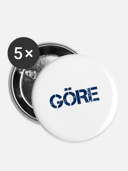 GÖRE - Buttons groß 56 mm (5er Pack) - Weiß