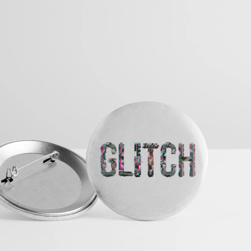 Glitch Computer PC Electronics Gaming Media Art Buttons large 2.2''/56 mm (5-pack)