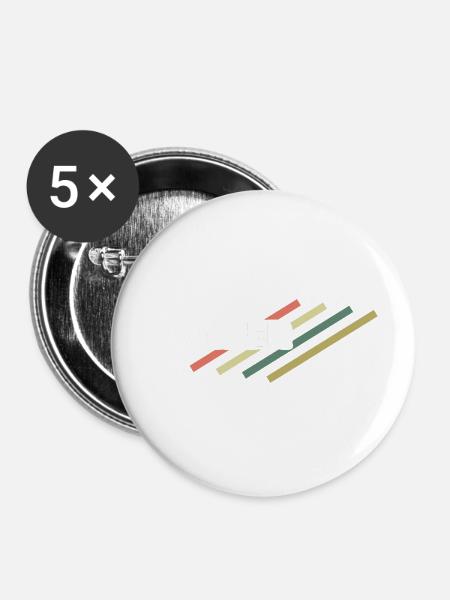 Arbeitsplatz Winzer - Buttons groß 56 mm (5er Pack) - Weiß