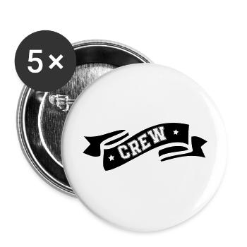 Équipage - Lot de 5 grands badges (56 mm) - blanc - Devant